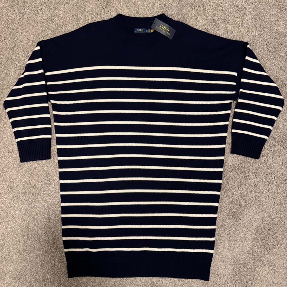 Ralph Lauren Merino Wool Long Sweater - Knee Length - XL